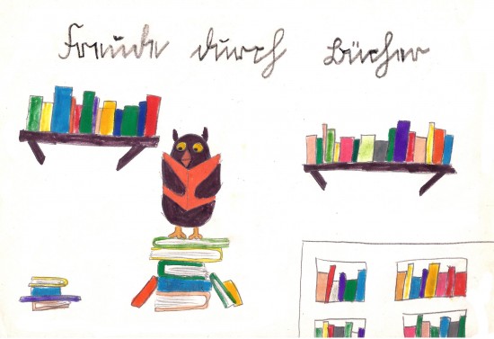 "Freude durch Bücher" - gemalt von Lisa Richter (9 Jahre)